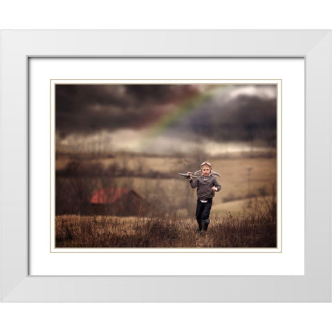 After The Storm White Modern Wood Framed Art Print with Double Matting by Whitehead, Annie