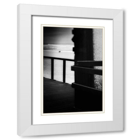 Bring Me The Horizon White Modern Wood Framed Art Print with Double Matting by Correia, Rui