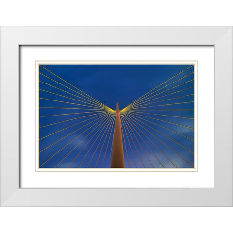 Metal Angel White Modern Wood Framed Art Print with Double Matting by Ferrero, Ivan