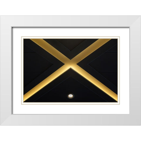 Xing White Modern Wood Framed Art Print with Double Matting by Hawerkamp, Hans-Wolfgang