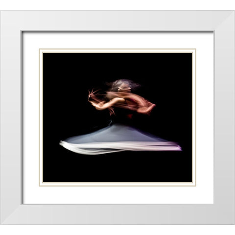 The Last Dance Of Death White Modern Wood Framed Art Print with Double Matting by Tabate, Mohcine