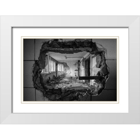 Frame White Modern Wood Framed Art Print with Double Matting by Kuckovsky, Sebastian