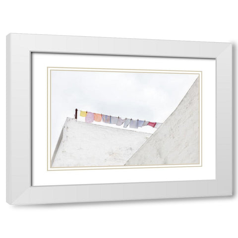 Clean Stuff White Modern Wood Framed Art Print with Double Matting by Pino, Emilio