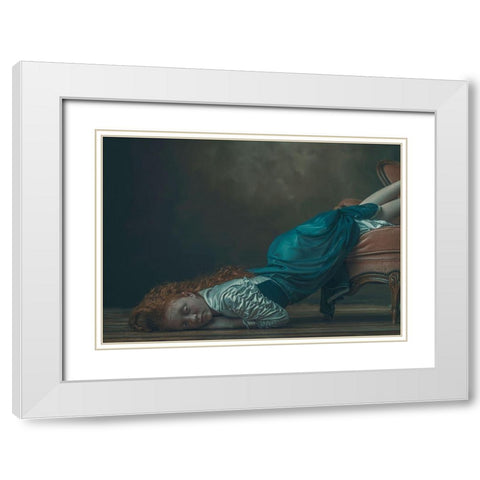 Renaissence White Modern Wood Framed Art Print with Double Matting by Cwikla, Ewa