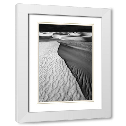 Sand Waves White Modern Wood Framed Art Print with Double Matting by Jacobs, Lydia