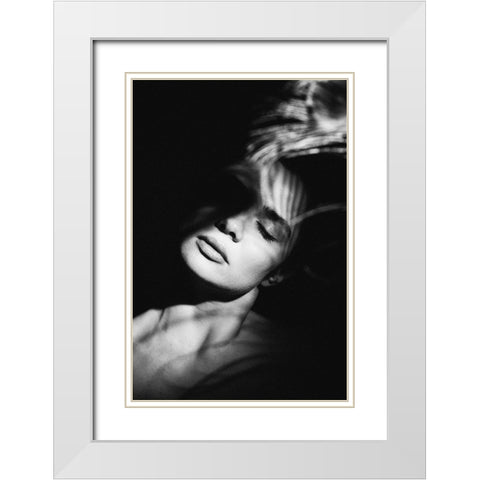 Untitled White Modern Wood Framed Art Print with Double Matting by Vasilenko, Artem