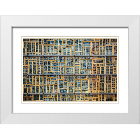 Different Points Of View White Modern Wood Framed Art Print with Double Matting by Wride, Linda