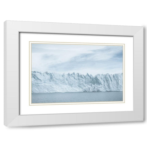 The Wall White Modern Wood Framed Art Print with Double Matting by Steinkopff, Robert