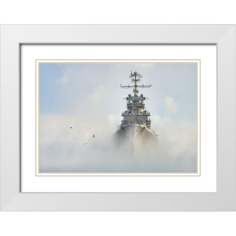 Cruiser Ghost White Modern Wood Framed Art Print with Double Matting by Nesvetaylov, Dmitry