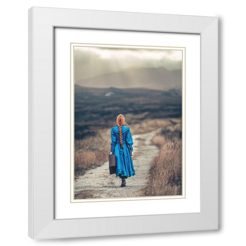 Way Home White Modern Wood Framed Art Print with Double Matting by Russocka, Magdalena