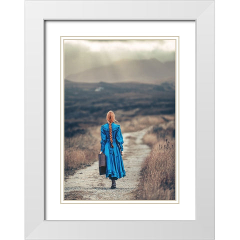 Way Home White Modern Wood Framed Art Print with Double Matting by Russocka, Magdalena