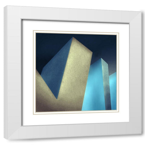 Litterarum Ii White Modern Wood Framed Art Print with Double Matting by Claes, Gilbert
