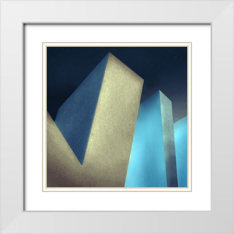 Litterarum Ii White Modern Wood Framed Art Print with Double Matting by Claes, Gilbert