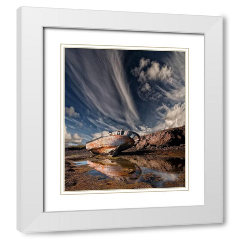 Final Place White Modern Wood Framed Art Print with Double Matting by H. Ingibergsson, Torsteinn