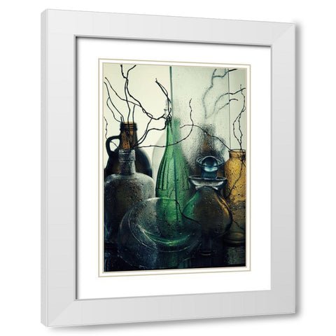 Madame White Modern Wood Framed Art Print with Double Matting by Nataly, Golubeva