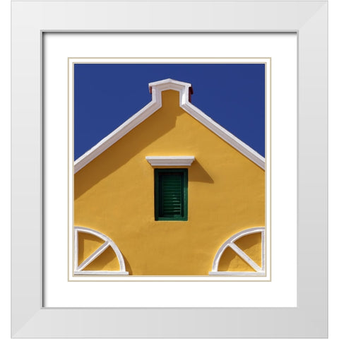 Colours Of Curacao White Modern Wood Framed Art Print with Double Matting by Hawerkamp, Hans-Wolfgang