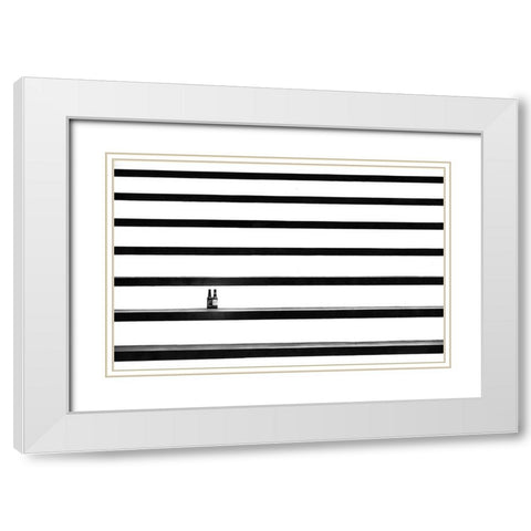 After The Game - Part 3 White Modern Wood Framed Art Print with Double Matting by Endermann, Rolf