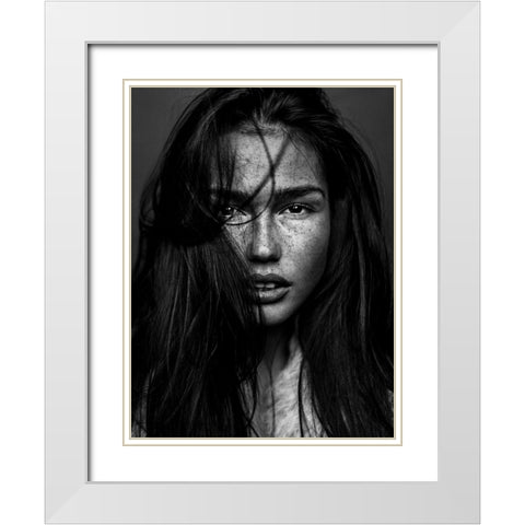 Romi White Modern Wood Framed Art Print with Double Matting by Krystynek MQEP, Martin