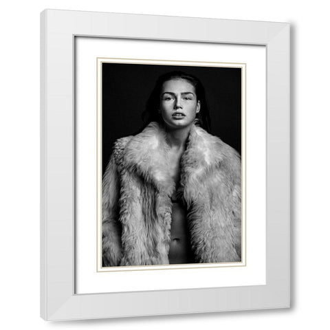 Romi White Modern Wood Framed Art Print with Double Matting by Krystynek Mqep, Martin