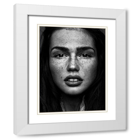 Romi White Modern Wood Framed Art Print with Double Matting by Krystynek MQEP, Martin