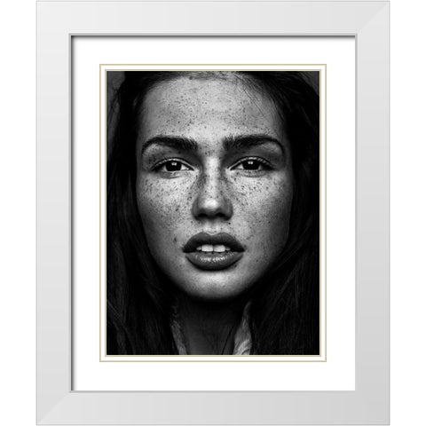 Romi White Modern Wood Framed Art Print with Double Matting by Krystynek MQEP, Martin