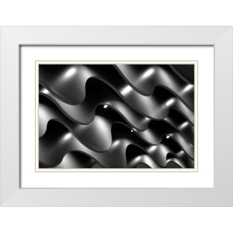Ceiling Lights White Modern Wood Framed Art Print with Double Matting by Hawerkamp, Hans-Wolfgang