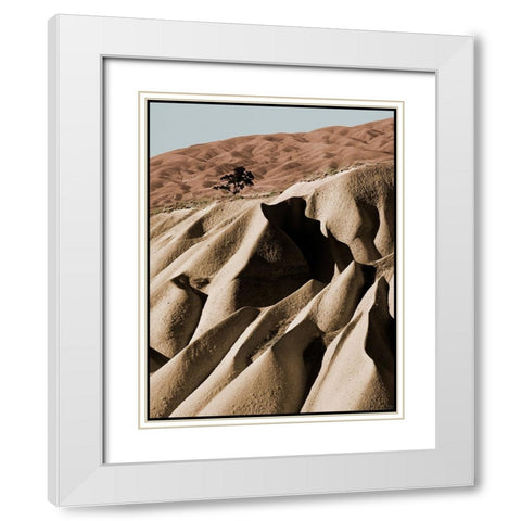 Alone White Modern Wood Framed Art Print with Double Matting by Malovrh, Milan