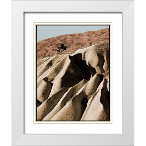 Alone White Modern Wood Framed Art Print with Double Matting by Malovrh, Milan