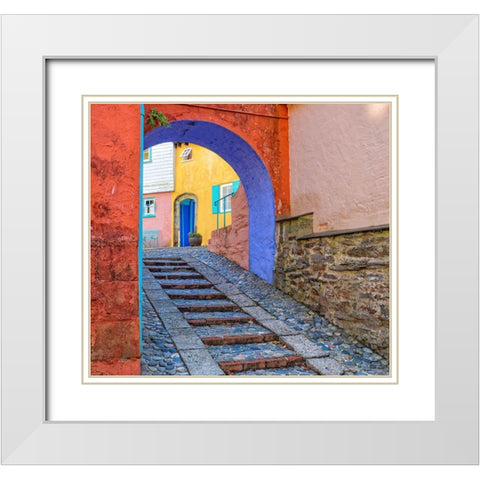 Portmerion White Modern Wood Framed Art Print with Double Matting by Mendoza, Danny