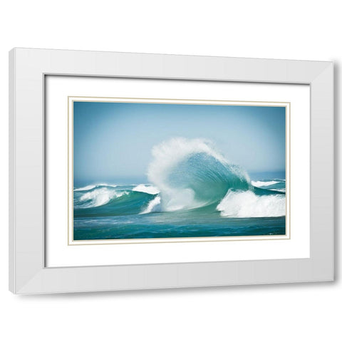 Effervescent White Modern Wood Framed Art Print with Double Matting by Steinkopff, Robert