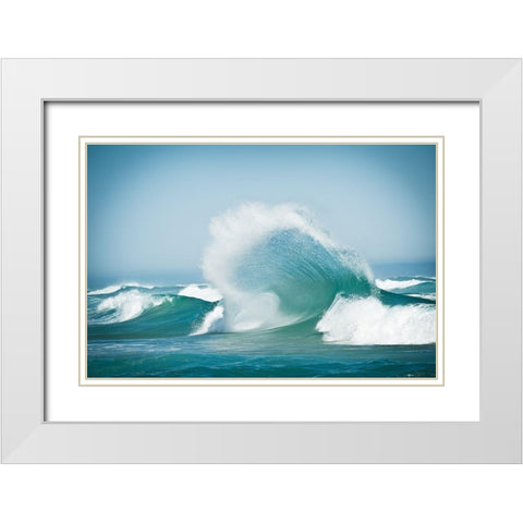 Effervescent White Modern Wood Framed Art Print with Double Matting by Steinkopff, Robert