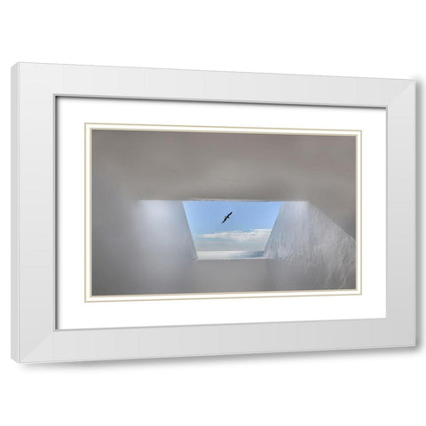 Hope White Modern Wood Framed Art Print with Double Matting by Palceska, Anita