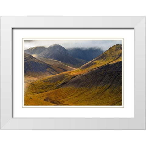 Land Before Time White Modern Wood Framed Art Print with Double Matting by Wrobel, Karsten