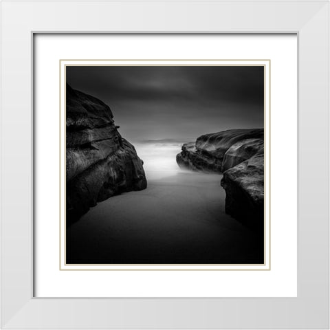 Gateway To The Sea White Modern Wood Framed Art Print with Double Matting by Fan, Yi