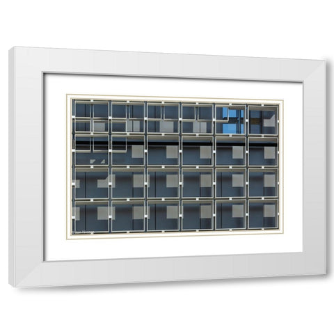 No Windows.......... White Modern Wood Framed Art Print with Double Matting by Niezen, Jan