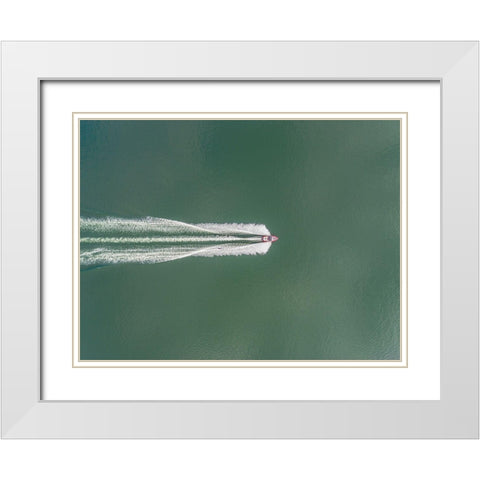 Untitled White Modern Wood Framed Art Print with Double Matting by Tetsurou, Kobayashi