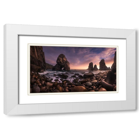 Louriasal White Modern Wood Framed Art Print with Double Matting by F. Turienzo, Carlos