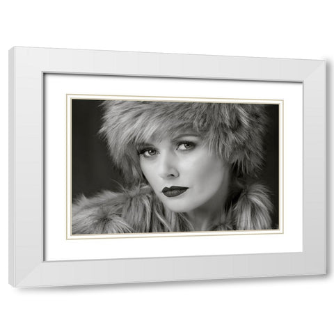 The Eyes Have It White Modern Wood Framed Art Print with Double Matting by Wilkinson, Hugh