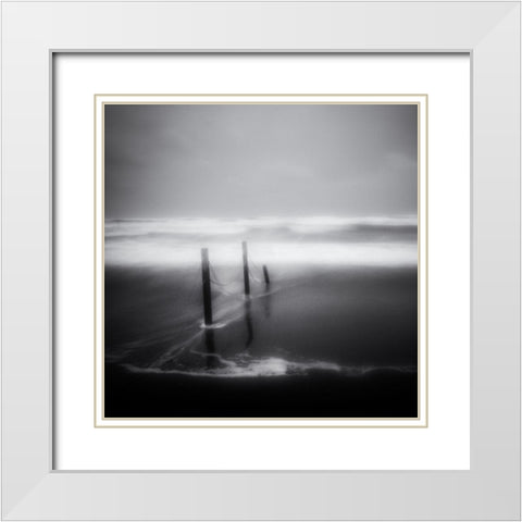 The Last White Modern Wood Framed Art Print with Double Matting by Della Latta, Massimo