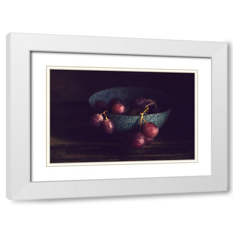 La Coupe Est Pleine White Modern Wood Framed Art Print with Double Matting by Richerataux, Florence
