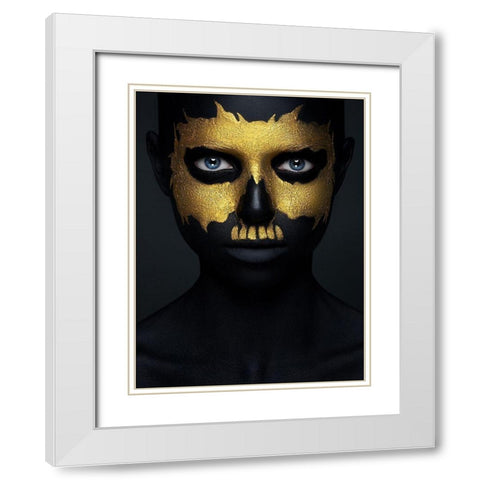 Gold Of The Dead. White Modern Wood Framed Art Print with Double Matting by Malikov, Alex