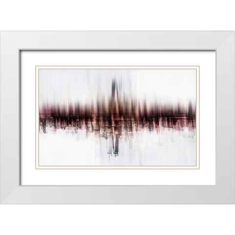 My Vision White Modern Wood Framed Art Print with Double Matting by Chiriaco, Carmine