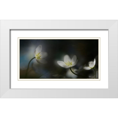 Light In The Darkness White Modern Wood Framed Art Print with Double Matting by Westum, Heidi