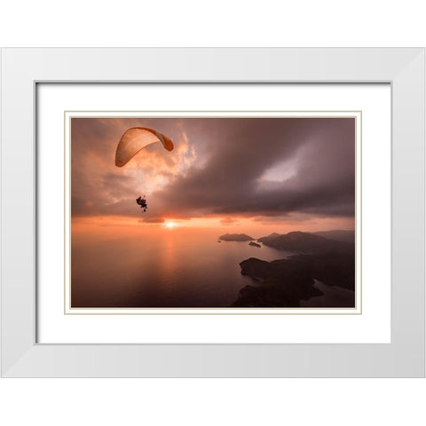 Ready To Shoot White Modern Wood Framed Art Print with Double Matting by Shu, Tristan