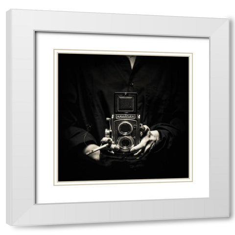 Kalloflex White Modern Wood Framed Art Print with Double Matting by Damsten, Petri