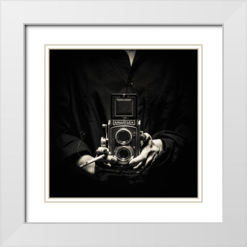 Kalloflex White Modern Wood Framed Art Print with Double Matting by Damsten, Petri