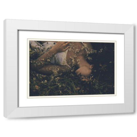 Untitled White Modern Wood Framed Art Print with Double Matting by Danilov, Roman