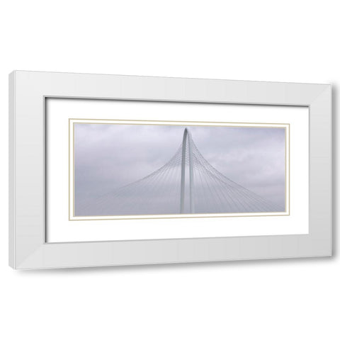 Floating White Modern Wood Framed Art Print with Double Matting by Autry, Steven