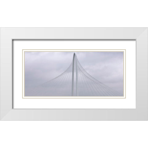 Floating White Modern Wood Framed Art Print with Double Matting by Autry, Steven