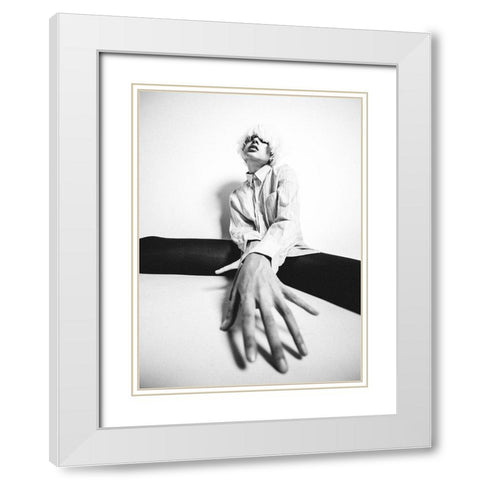 Untitled White Modern Wood Framed Art Print with Double Matting by Vasilenko, Artem